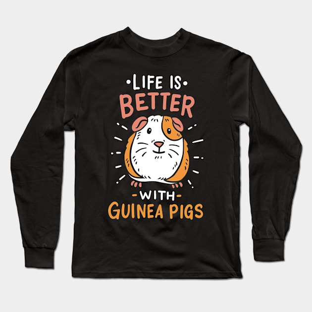 Guinea Pig Long Sleeve T-Shirt by KAWAIITEE